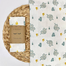 Пелюшка муслін Слоники мятні