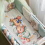 Комплект постільної білизни для новонародженого Ведмедики Гаммі мятний