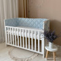 Бортик стьобаний "Baby Dream" на 3 сторони поплін блакитний