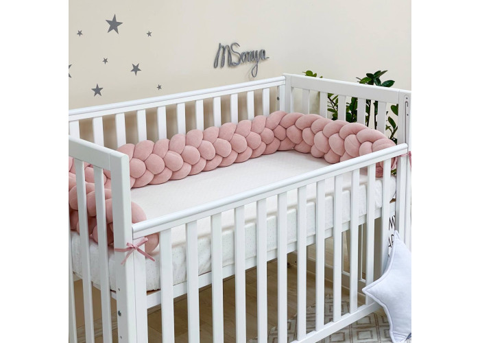 Бортик-коса пудра 4 плетіння