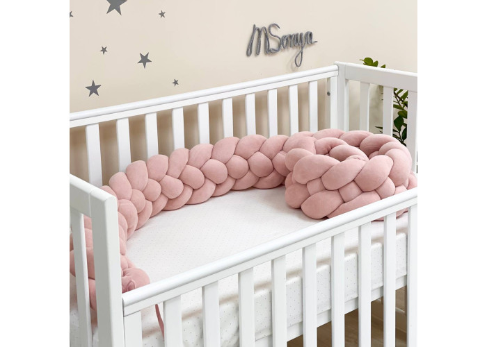 Бортик-коса пудра 4 плетіння