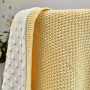 Плед бавовна Wellsoft Рогожка жовтий