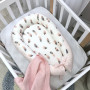 Комплект постільної білизни для новонародженого Baby Mix Перо пудра, колір пудра