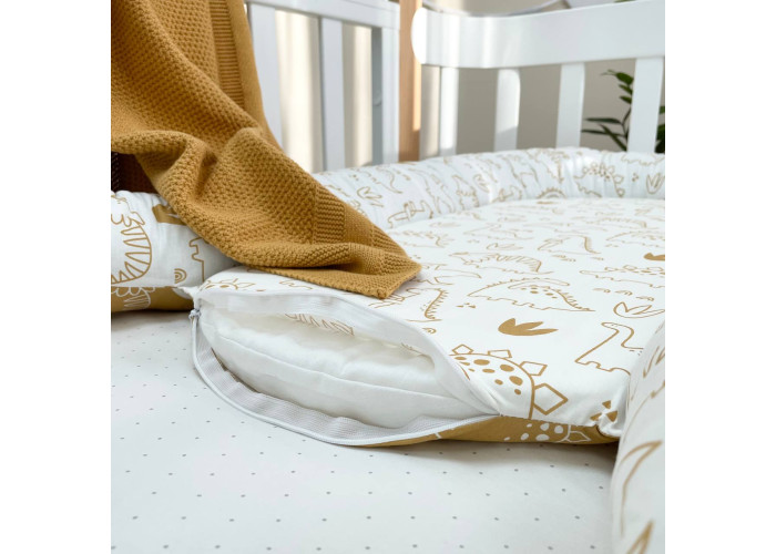 Кокон Baby Design Діно гірчиця