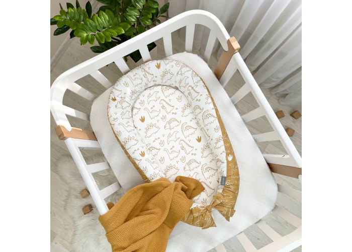 Кокон Baby Design Діно гірчиця