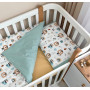 Змінна постіль Baby Dream Леви з веселками мята
