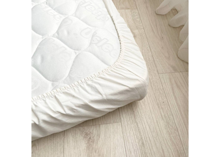 Комплект постільної білизни дитячий варена бавовна молочний