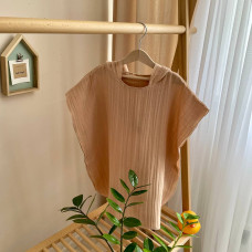 Пончо Муслін Бежевий