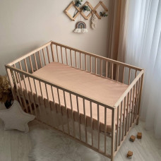 Простирадло муслін 120 х 60 бежевий