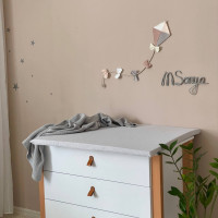 Матрацик на пеленальний столик сірий 70х80+/-2 см