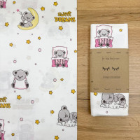 Пелюшка бязь Sweet dreams рожевий