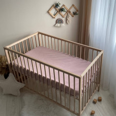 Простирадло муслін 120 х 60 пудра