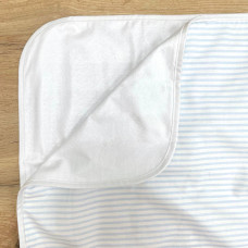 Непромокаюча пелюшка Поплін/Мембрана Полоска блакитна