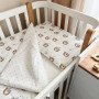 Змінна постіль Baby Mix Ведмедики у ковпачках бежеві