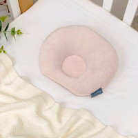 Подушка анатомічна велюр Персик