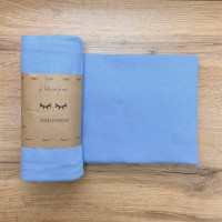 Пелюшка фланель Темна блакитна