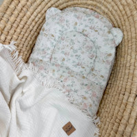 Подушка з вушками муслін Кучеряві троянди (130056)