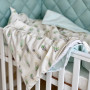 Комплект постільної білизни для новонародженого Baby Mix Перо мята, колір мятний