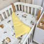 Змінна постіль фланель Сніговик жовтий