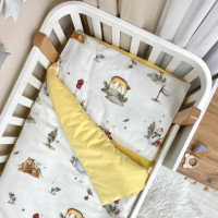 Змінна постіль фланель Сніговик жовтий