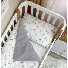 Змінна постіль Baby Dream Гілочки котики пудра