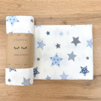 Пелюшка фланель Старс блакитний