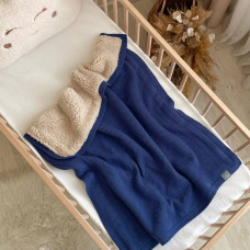 Плед бавовна Teddy Рогожка джинс