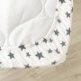 Простирадло дитяче Зірка розсип сіра на білому
