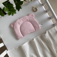 Подушка з вушками муслін рожевий