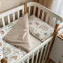 Змінна постіль Baby Mix Хмаринки із зірочками бежеві