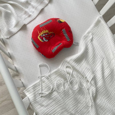 Подушка анатомічна поплін Машинки на червоному (1312900)