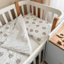 Змінна постіль Baby Mix Ведмедики у ковпачках сірі