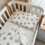 Змінна постіль Baby Mix Ведмедики у ковпачках сірі