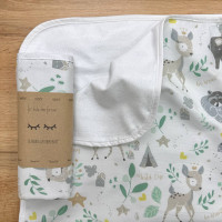 Непромокаюча пелюшка Поплін/Мембрана Бембі з друзями 45х75