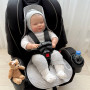 Вкладиш у автокрісло/візочок муслін сірий