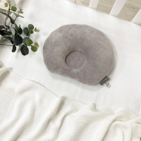 Подушка анатомічна велюр Сіра