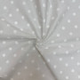 Непромокаюча пелюшка Поплін/Мембрана Горошок великий на сірому