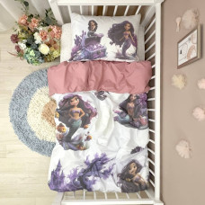 Комплект постільної білизни підліток 1,5 Русалонька/брусничний (підковдра+наволочка)