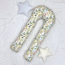 Подушка для вагітних Бохо із оливковим велюром