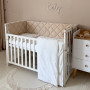 Комплект постільної білизни для новонародженого Baby Dream New Зайка із собачкою бежевий/бежевий
