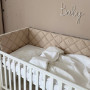 Комплект постільної білизни для новонародженого Baby Dream New Зайка із собачкою бежевий/бежевий