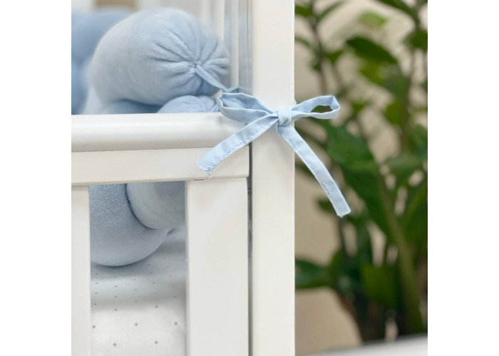 Бортик-коса блакитний 4 плетіння