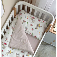 Змінна постіль фланель Олені новорічні