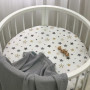 Простирадло дитяче Старс сіро-бежевий 70х70
