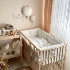 Комплект постільної білизни для новонародженого Velvet молочний