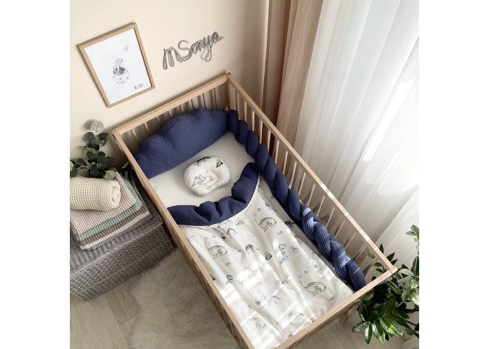 Коса вафля синій 1,2 м