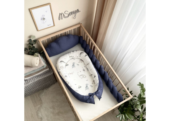 Коса вафля синій 1,2 м