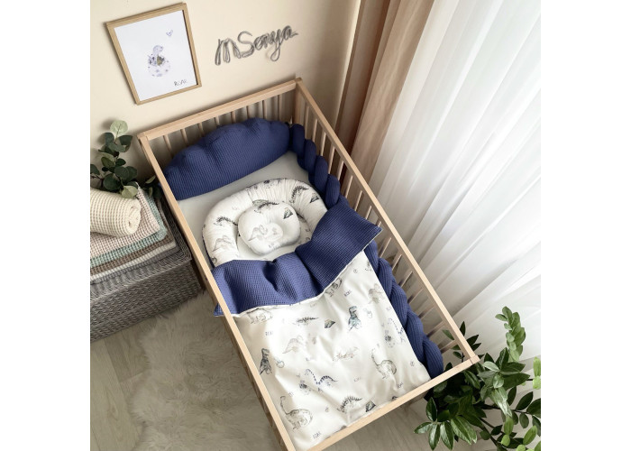 Коса вафля синій 1,2 м