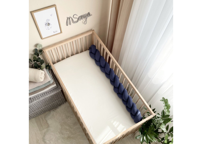 Коса вафля синій 1,2 м