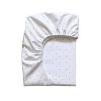Простирадло дитяче Горох пудра на білому